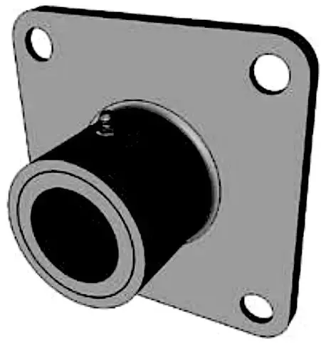 Bronze Flange Bearing – 1-1/2" Id, Designed For Screw Conveyors 1
