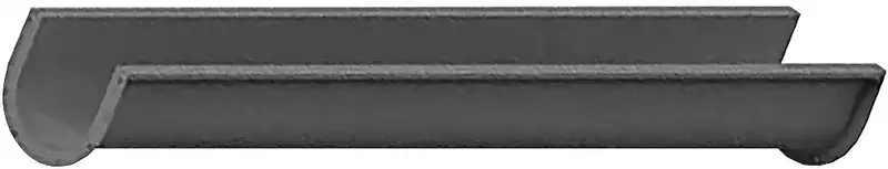 Double-Flanged 14-Inch Screw Conveyor Trough – 12-Foot Length 1