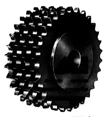 F160B25 Four-Strand Roller Chain Sprocket 1