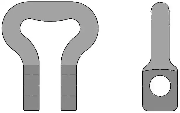 Round-Link Single-Bolt Shackle – 26X92 Single-Shackle Configuration 1