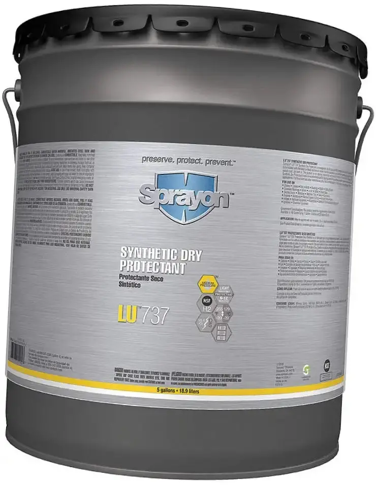 Sprayon Lu737 Synthetic Dry-Film Lubricant & Protectant – 5-Gallon Container 1