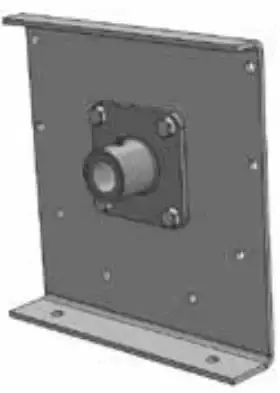 Style 101 Trough End – For 10" Screw Conveyors, 1-1/2" Bearing Mount 1