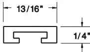 Uhmw Guide Rail Cover For Aluminum Rails — Model 190101 1